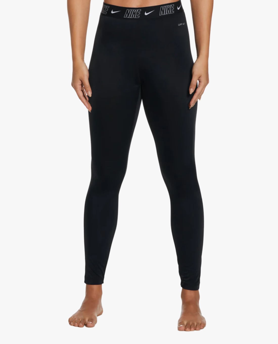 NIKE SWIM - Quần bơi nữ lưng thun phom legging Fusion Logo Tape