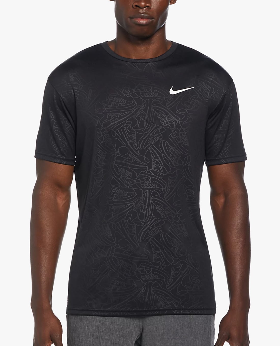 NIKE SWIM - Áo bơi nam cổ tròn tay ngắn Hydroguard