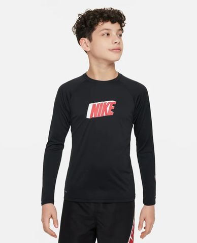  NIKE SWIM - Áo bơi bé trai cổ tròn tay dài Hydroguard 