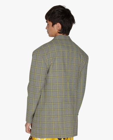  DSQUARED2 - Áo blazer nam hoạ tiết ô kẻ Checked 