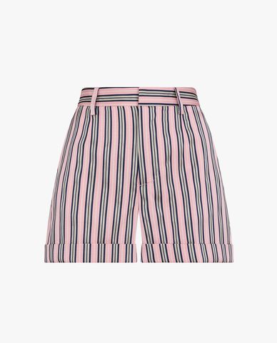 DSQUARED2 - Quần short nữ ngắn phối kẻ sọc Preppy Boston 