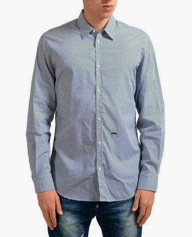  DSQUARED2 - Áo sơ mi nam tay dài ca rô 