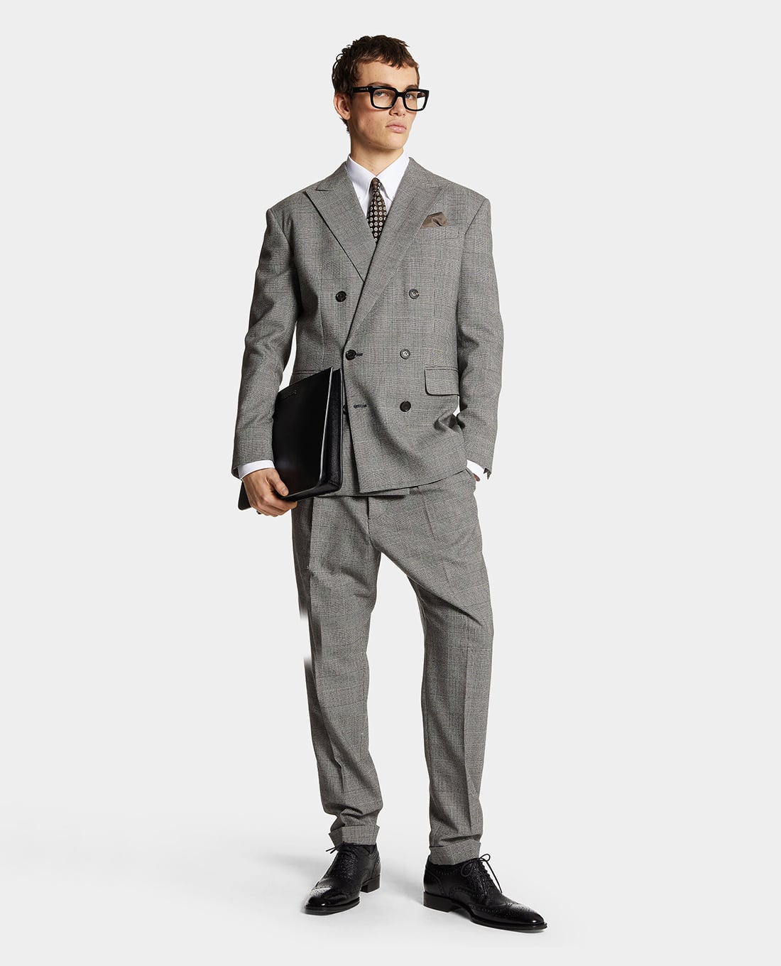 DSQUARED2 - Bộ âu phục nam hai hàng nút Prince of Wales