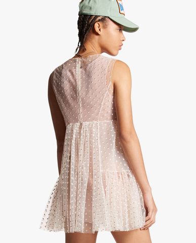  DSQUARED2 - Đầm sát nách mini cổ tròn nữ tính 