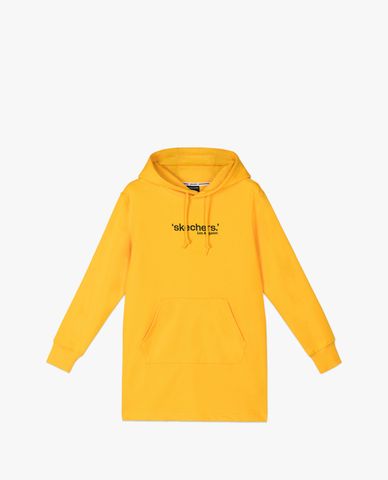  SKECHERS - Áo hoodie nữ tay dài phối mũ thời trang 