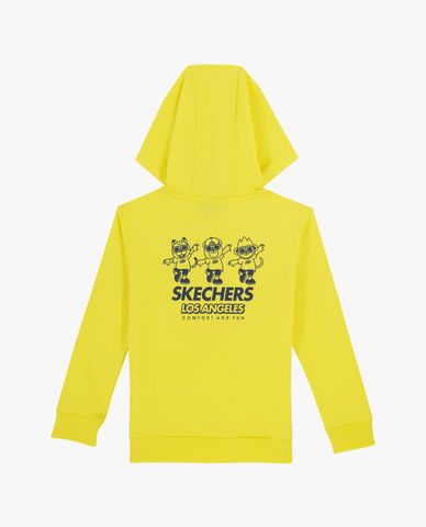  SKECHERS - Áo hoodie bé trai tay dài in hoạ tiết dễ thương 
