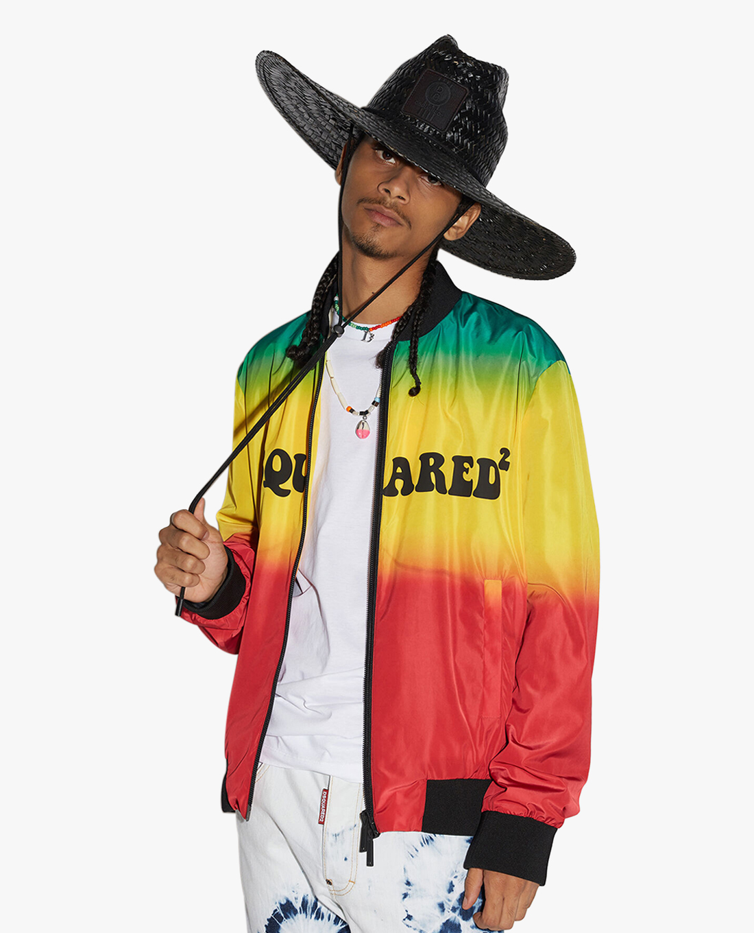 DSQUARED2 - Áo khoác bomber nam tay dài Classic