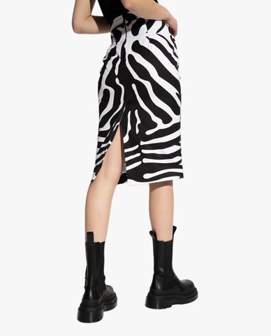  DSQUARED2 - Chân váy bút chì họa tiết ngựa vằn 