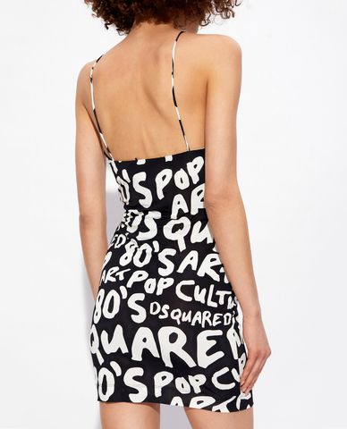  DSQUARED2 - Đầm hai dây mini Pop 80's Strap 