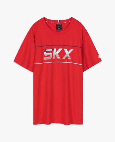  SKECHERS - Áo thun nam ngắn tay phom suông thời trang 