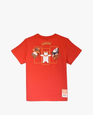  SKECHERS - Áo thun trẻ em tay ngắn năng động 