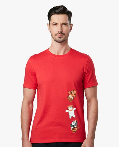  SKECHERS - Áo thun tay ngắn năng động We Bare Bears 