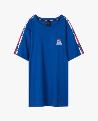  SKECHERS - Áo thun nam tay ngắn phối viền thời trang 