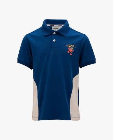  SKECHERS - Áo polo bé trai cổ bẻ tay ngắn 
