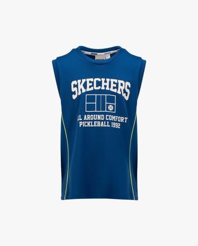  SKECHERS - Áo sát nách bé trai cổ tròn năng động 