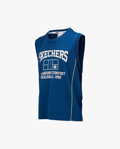  SKECHERS - Áo sát nách bé trai cổ tròn năng động 