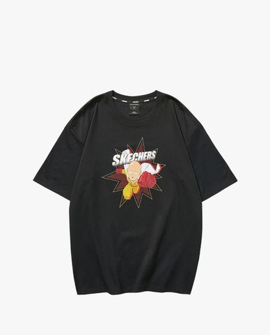  SKECHERS - Áo thun ngắn tay phom suông One Punch Man 