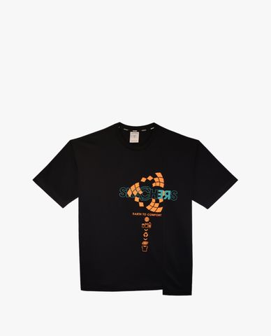  SKECHERS - Áo thun nam cổ tròn tay ngắn năng động 