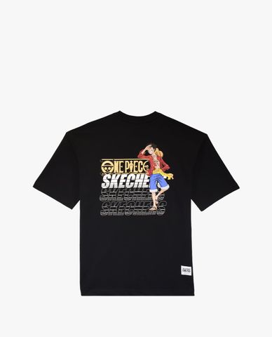  SKECHERS - Áo thun tay ngắn phom suông Unisex One Piece 