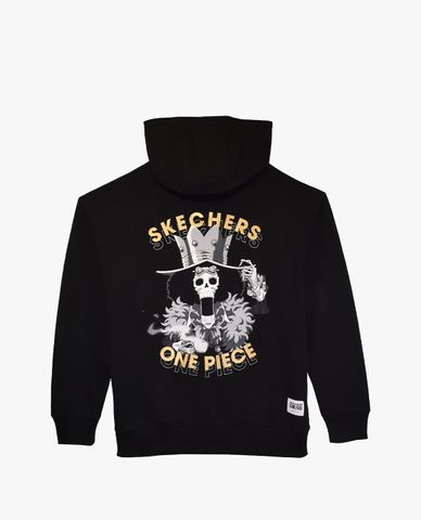  SKECHERS - Áo hoodie tay dài phối zip Unisex One Piece 
