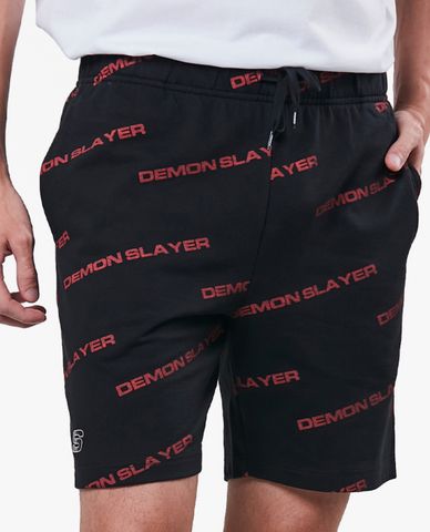  SKECHERS - Quần short tập luyện unisex ngang gối Demon Slayer 