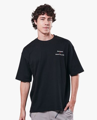  SKECHERS - Áo thun unisex ngắn tay phom suông Demon Slayer 