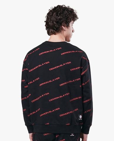  SKECHERS - Áo sweatshirt unisex phom suông Demon Slayer 