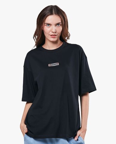  SKECHERS - Áo thun unisex ngắn tay phom suông Pokémon 