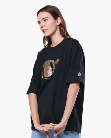  SKECHERS - Áo thun unisex ngắn tay phom suông Pokémon 