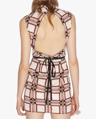  DSQUARED2 - Đầm sát nách mini hở lưng thời trang 