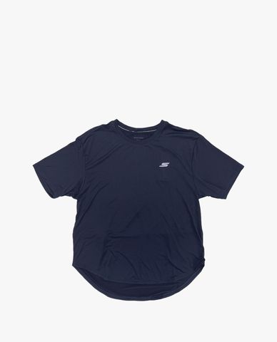  SKECHERS - Áo thun thể thao nữ tay ngắn vạt bầu thời trang 