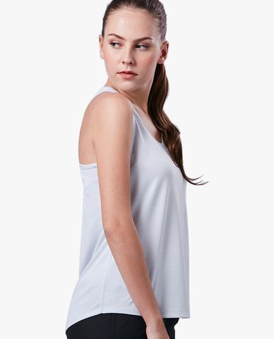  SKECHERS - Áo ba lỗ thể thao nữ phom suông thời trang 