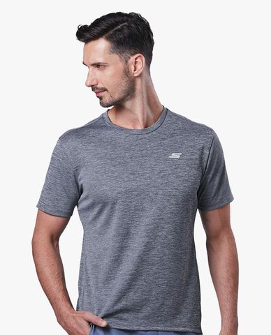  SKECHERS - Áo thun thể thao nam phom suông tay ngắn năng động 