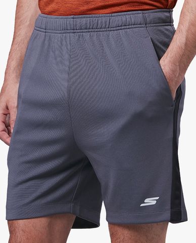  SKECHERS - Quần short tập luyện nam lưng thun thời trang 