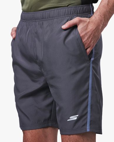  SKECHERS - Quần short tập luyện nam lưng thun thời trang 