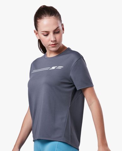  SKECHERS - Áo thun thể thao nữ tay ngắn năng động 