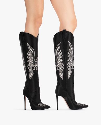  LE SILLA - Giày boots cao gót nữ mũi nhọn Stivale Eva 