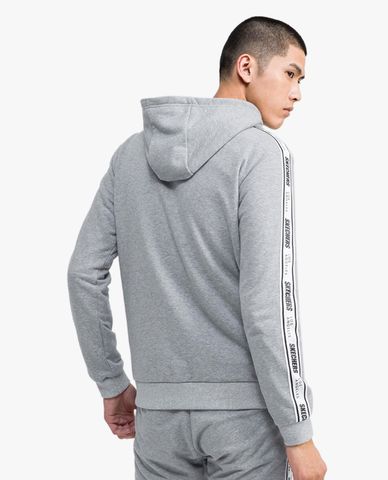  SKECHERS - Áo khoác thể thao nam tay dài phối mũ thời trang 