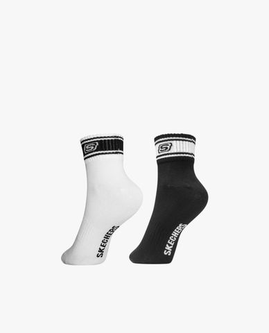 SKECHERS - Pack 2 đôi vớ nam cổ cao Quarter 