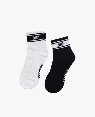  SKECHERS - Pack 2 đôi vớ nữ cổ cao Quarter 