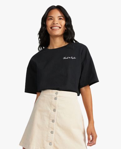  CONVERSE - Áo thun nữ cổ tròn tay ngắn Chuck Taylor Infill 