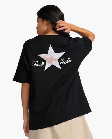  CONVERSE - Áo thun nữ cổ tròn tay ngắn Chuck Taylor Infill 