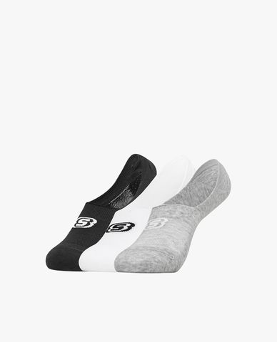  SKECHERS - Pack 3 đôi vớ unisex cổ thấp thời trang Invisible 