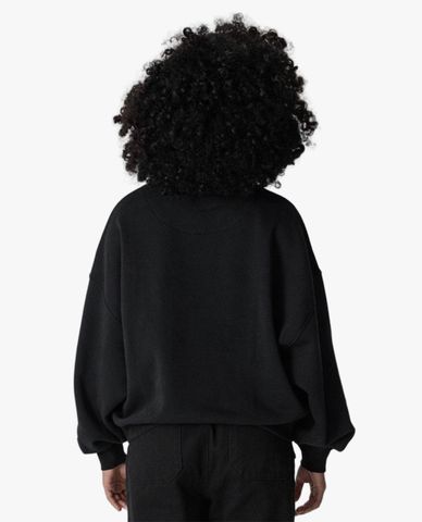  CONVERSE - Áo sweater nữ cổ tròn tay dài Leopard Crew 