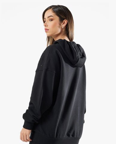  CONVERSE - Áo hoodie nữ phối mũ đính hạt nổi bật Studded Glam 