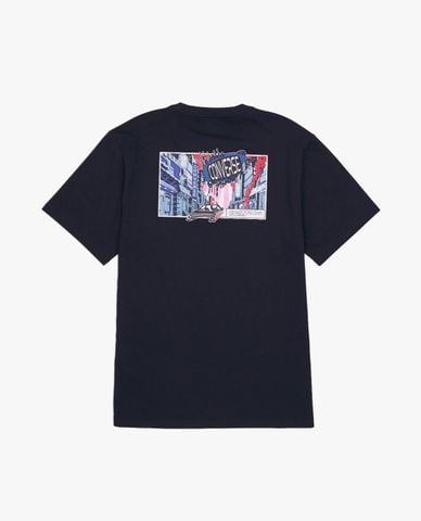  CONVERSE - Áo thun unisex cổ tròn tay ngắn Comic 