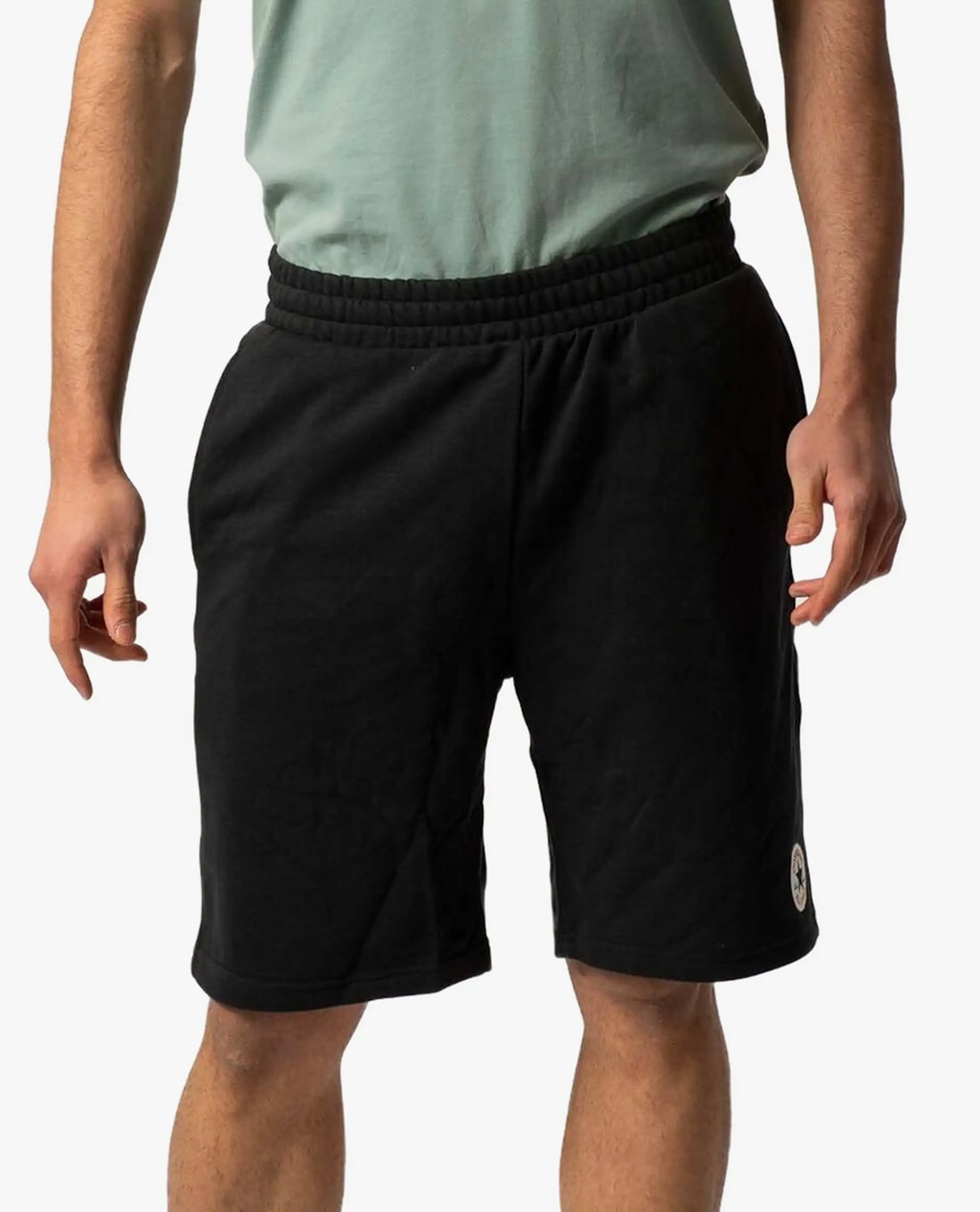 CONVERSE - Quần short nam ngang gối lưng thun Core Chuck Patch