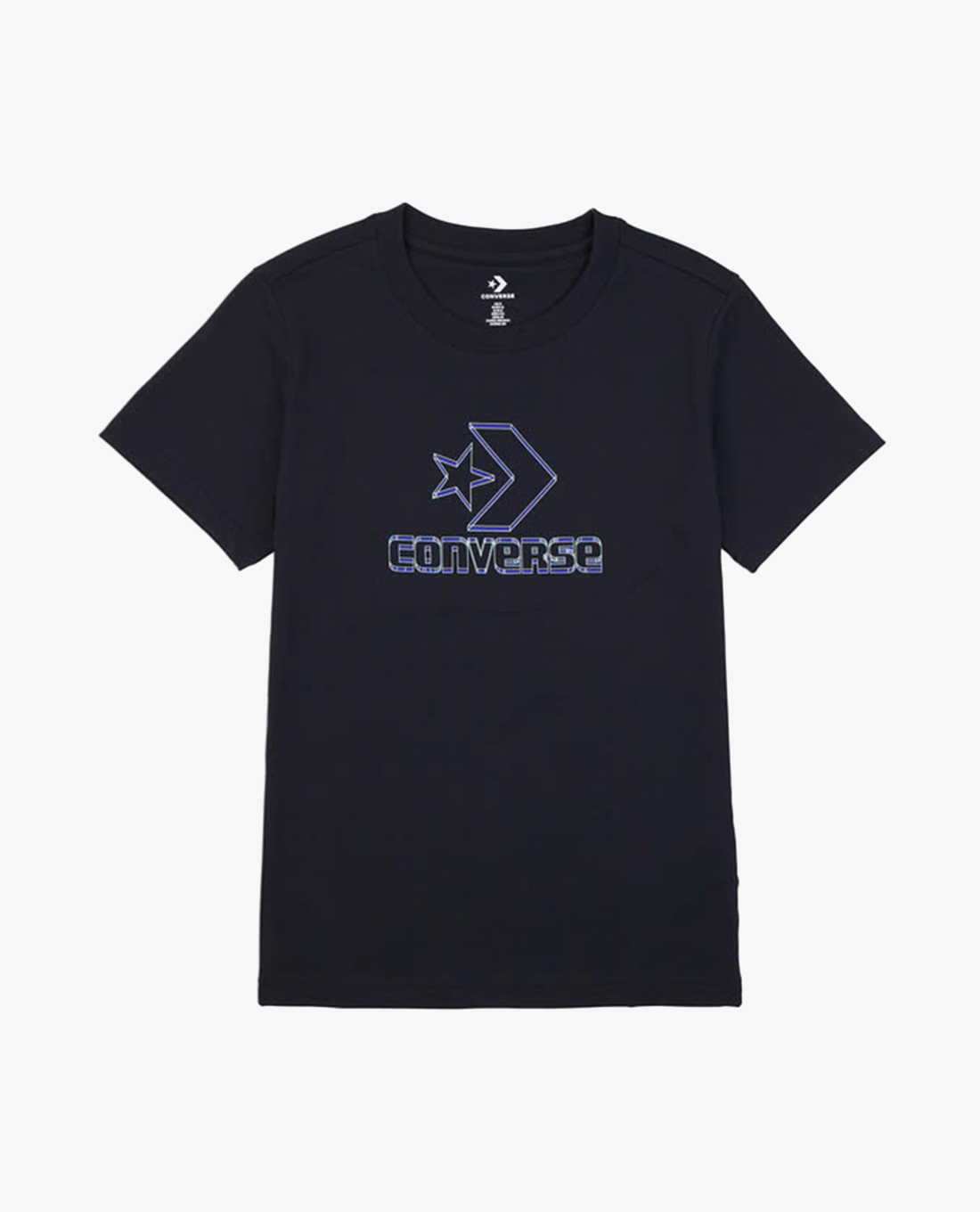 CONVERSE - Áo thun unisex cổ tròn tay ngắn Go To Embroidered Star Chevron