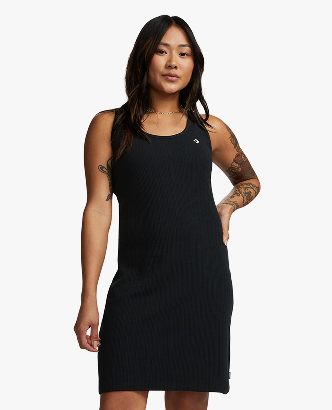 CONVERSE - Đầm sát nách mini cổ tròn Scoop