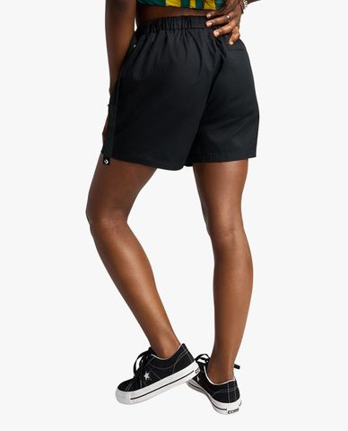  CONVERSE - Quần short nữ ống rộng lưng thun Woven Festival 